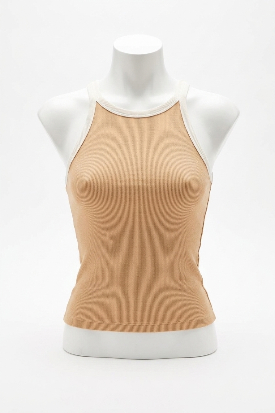 NEW FREE PEOPLE only one ringer tank in iced coffee combo